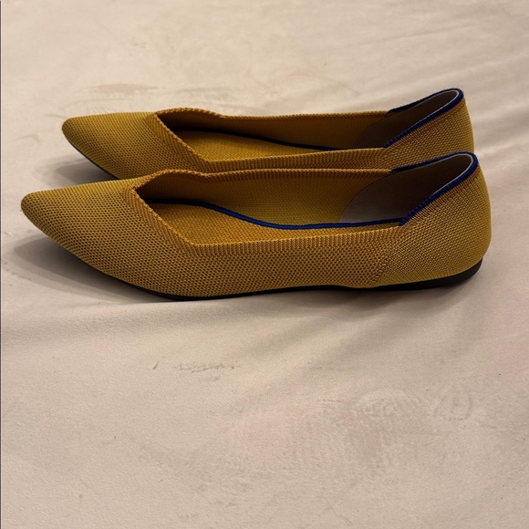 Rothy's The Point Mustard Yellow Flats, sz 8.5 - Picture 3 of 8
